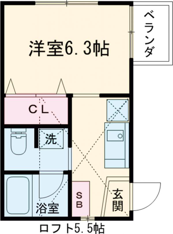 ヘブンリーブルーJの間取り