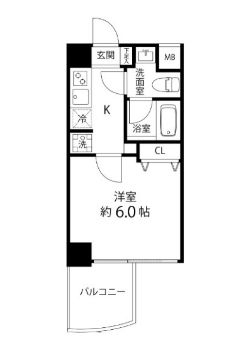 マーレ横浜白金の間取り