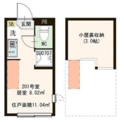 ハーモニーテラス南馬込の間取り