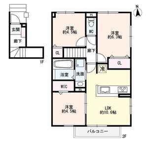 ヴェルドミールKの間取り