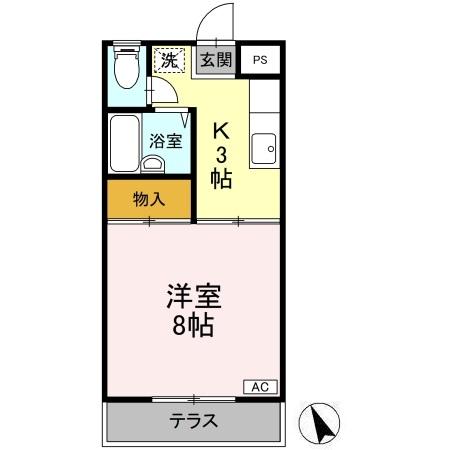 マルマツハイツBの間取り