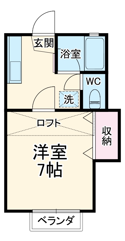 コーポ内海の間取り