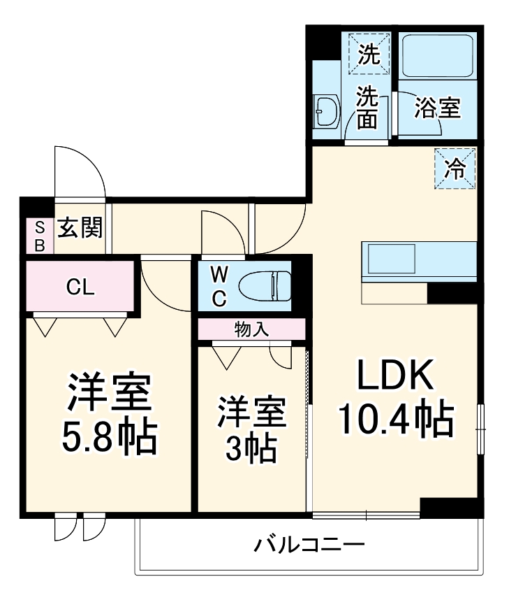 ライラック大船の間取り