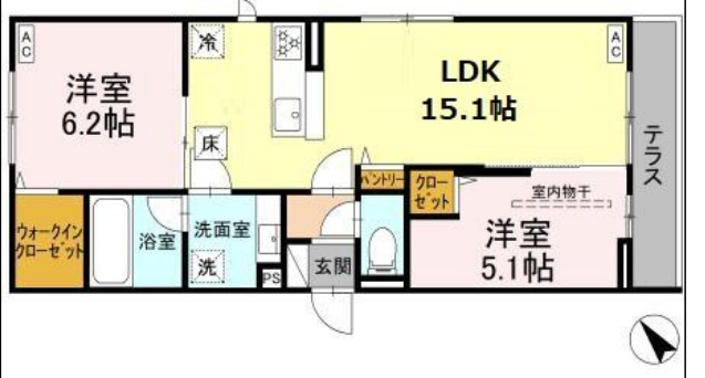 シャルムコートの間取り