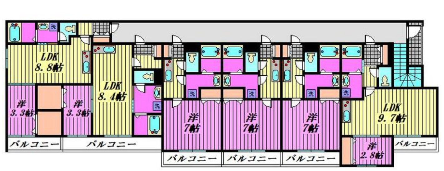 (仮)狭山市入間川3丁目新築の間取り
