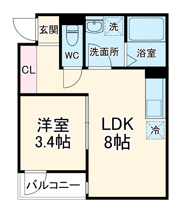 リブレメゾン曽根Ⅰの間取り