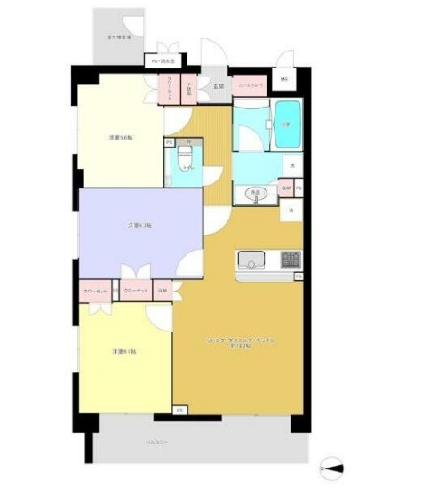 エルデンシア中野の間取り