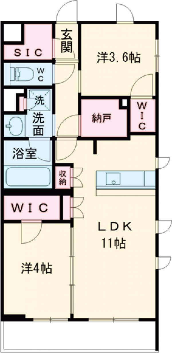 La Perla JiyugaokaⅡの間取り