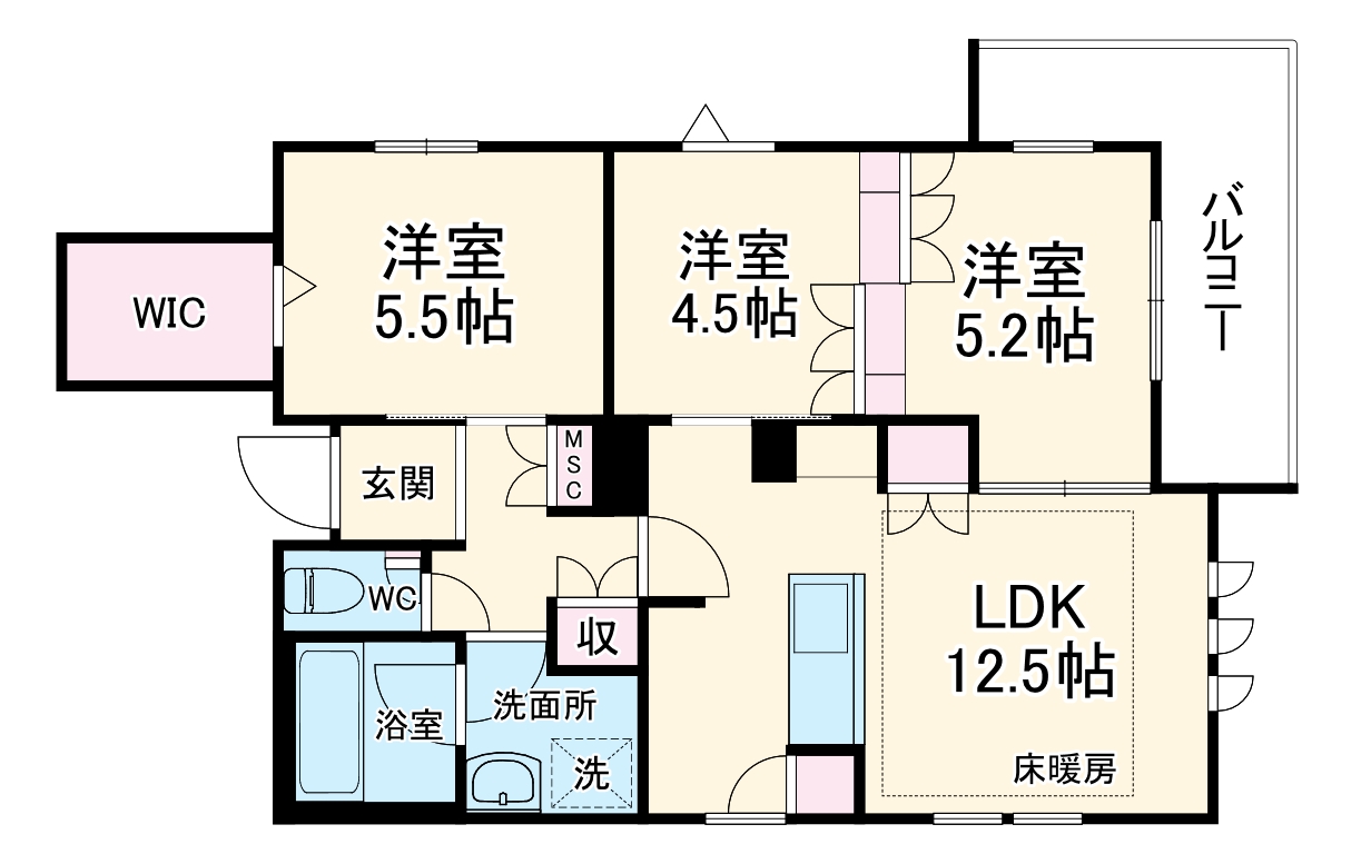 ジュモー大宮の間取り