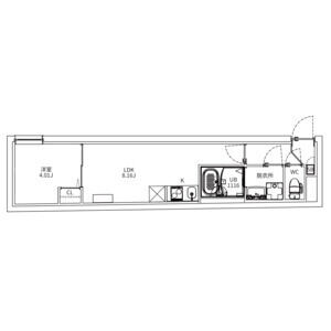 MAXIV CITY神楽坂(マキシヴシティ)の間取り