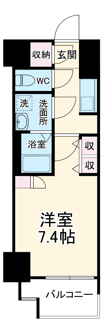 S-RESIDENCE高岳駅前awakeの間取り