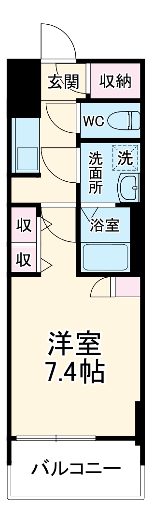 S-RESIDENCE高岳駅前awakeの間取り