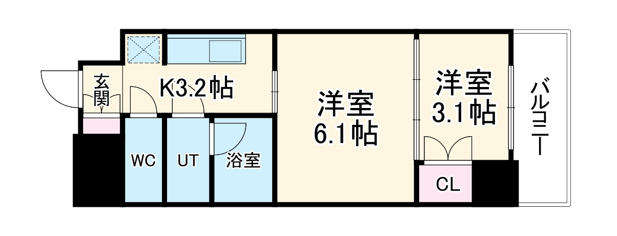 ウエリスアーバン守口の間取り