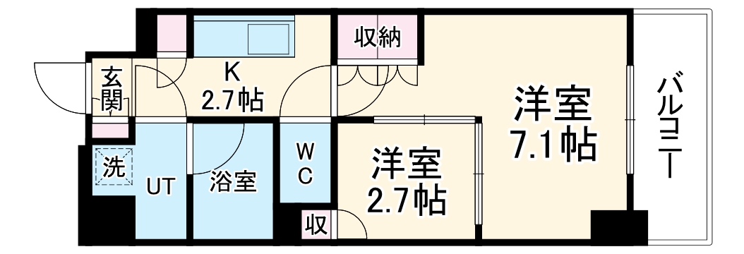 ウエリスアーバン守口の間取り