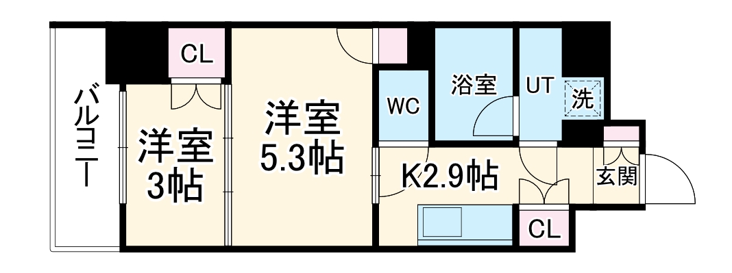 ウエリスアーバン守口の間取り