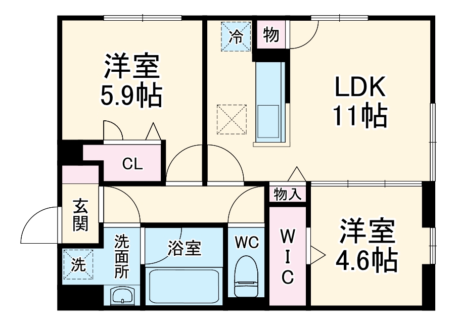 Dーplaisirの間取り