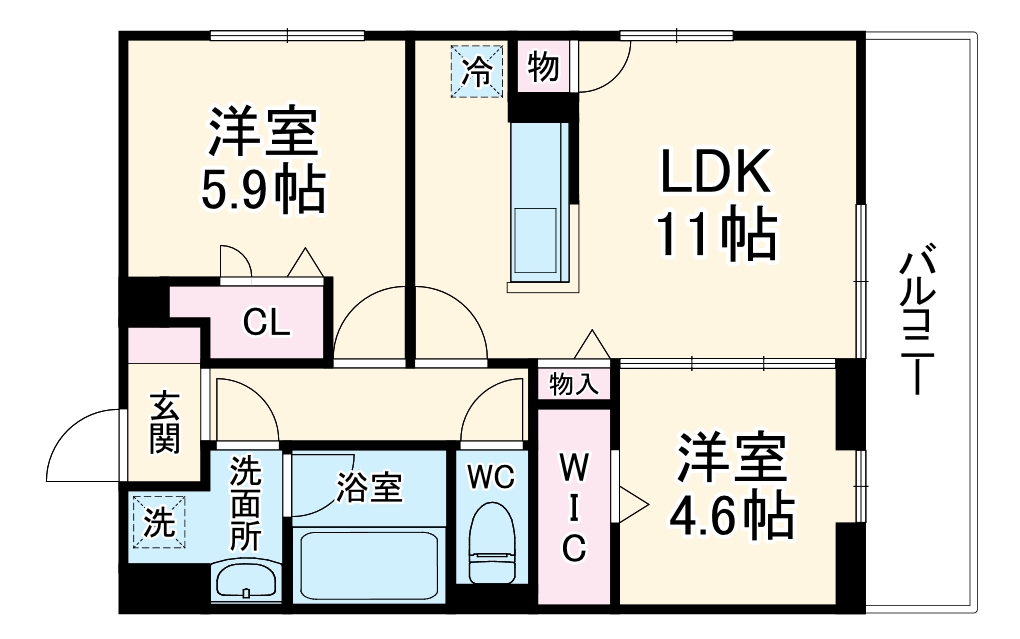 Dーplaisirの間取り