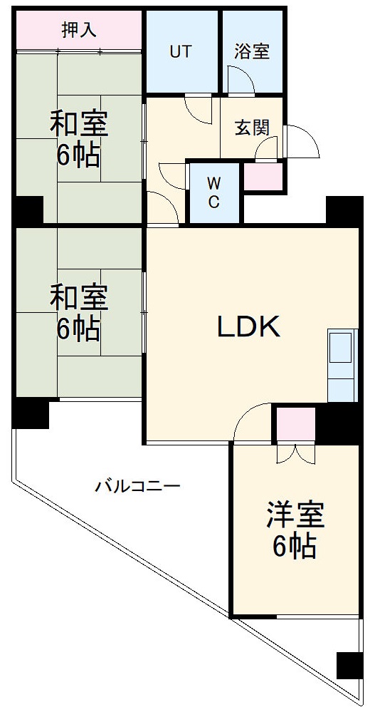 日映マンションⅡの間取り