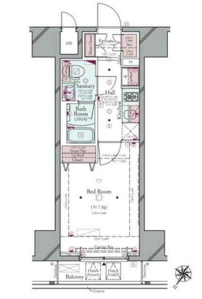 コンシェリアKAWASAKI MASTER‘S VILLAの間取り