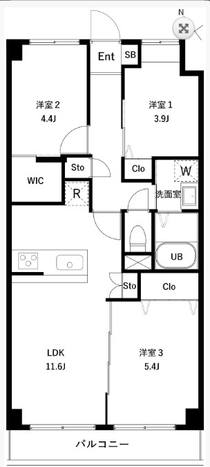 PARK MODERN 西葛西の間取り
