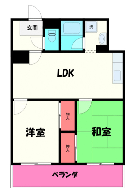 熊谷コーポビアネーズの間取り