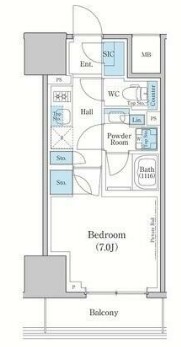 スタイリオ蒲田WESTの間取り