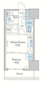 スタイリオ蒲田WESTの間取り