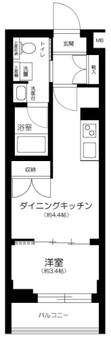 AXAS東京WEST練馬の間取り