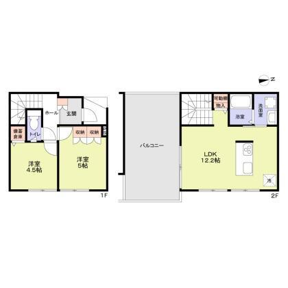 三鷹市井の頭3丁目長屋の間取り