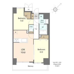 S-RESIDENCE大曽根bresaの間取り