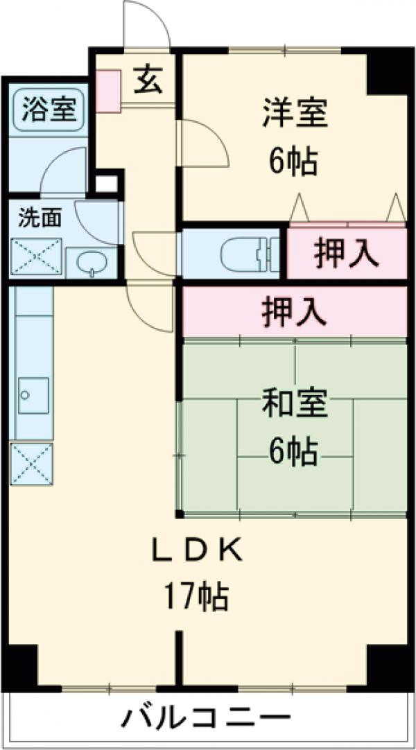 サンリバー博多南の間取り
