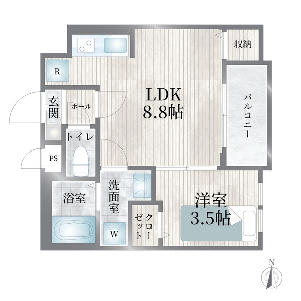 Cherim浄心Eastの間取り