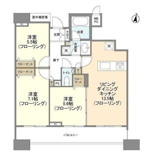 HF白金高輪レジデンスの間取り