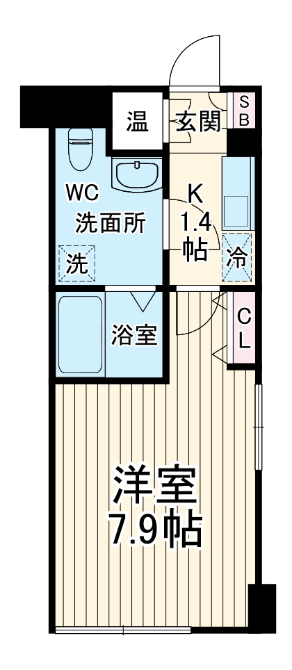 ラビバーレ阪東橋の間取り
