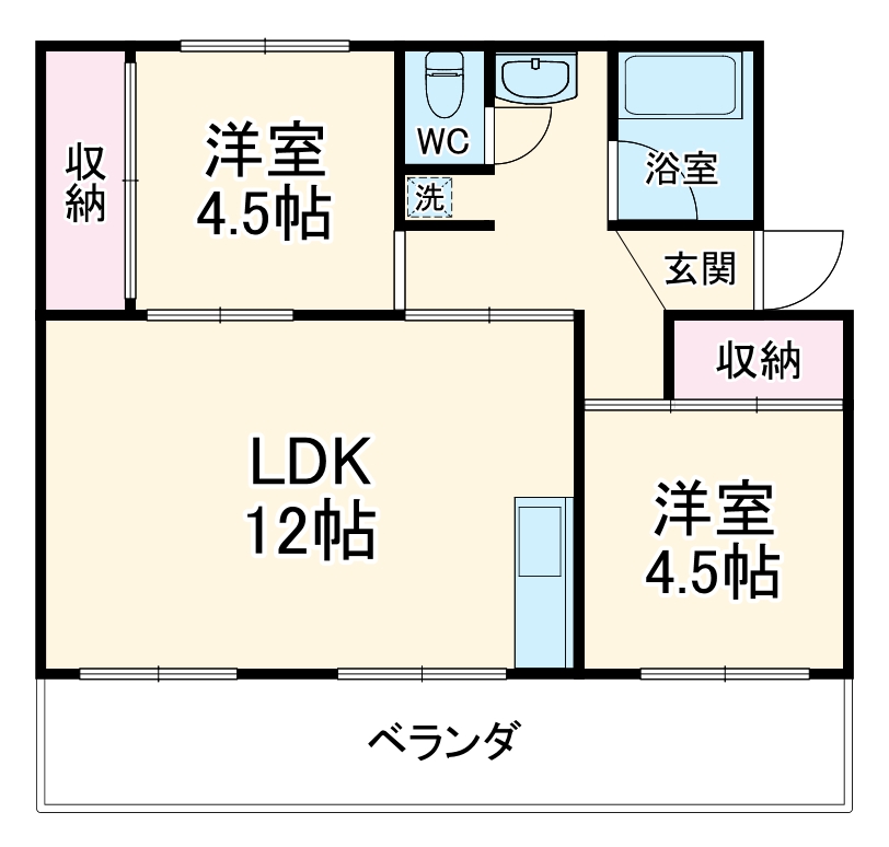 鶴田マンションの間取り