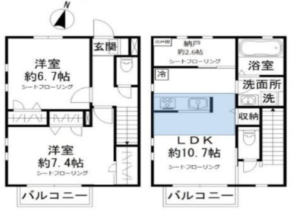 ivy left の間取り