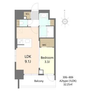 S-RESIDENCE松屋町asenceの間取り