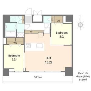 S-RESIDENCE松屋町asenceの間取り