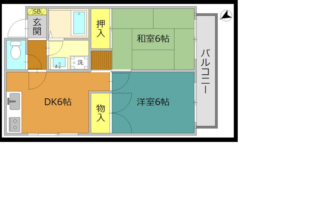 スカイマンションの間取り