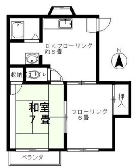 グリーンパークDの間取り