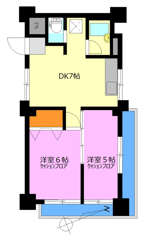 川口ファミリーマンションの間取り