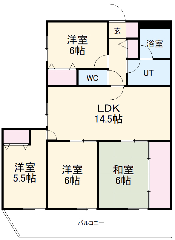 ユニーブル原央の間取り