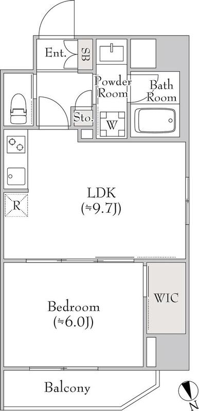 ルミークアン北上野の間取り
