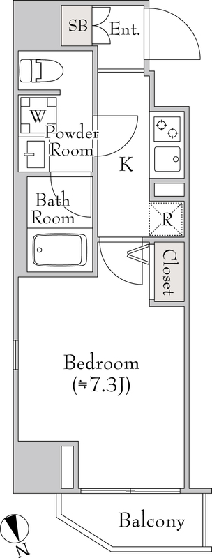 ルミークアン北上野の間取り
