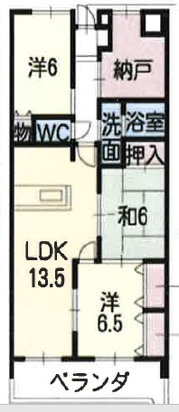 パラシオンJ・Sの間取り