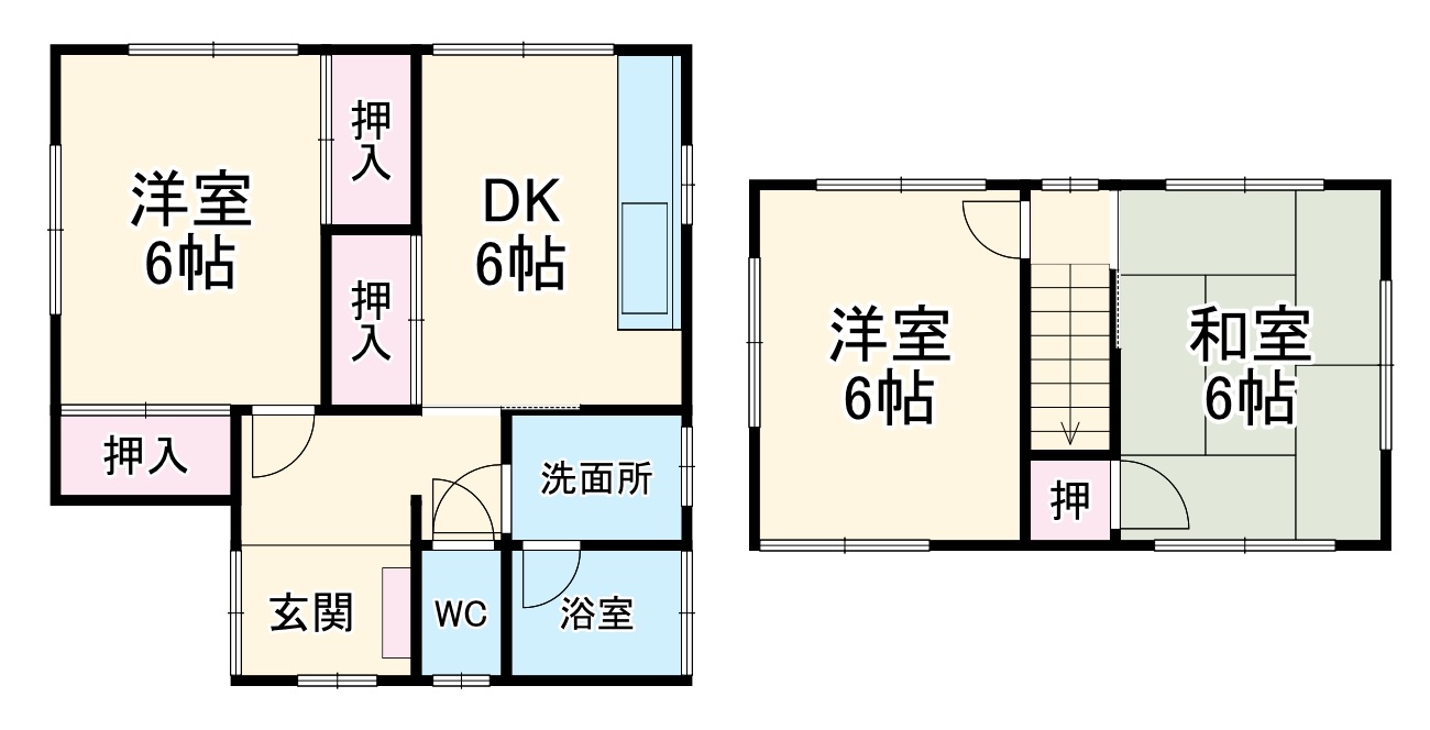 下藪田一戸建の間取り