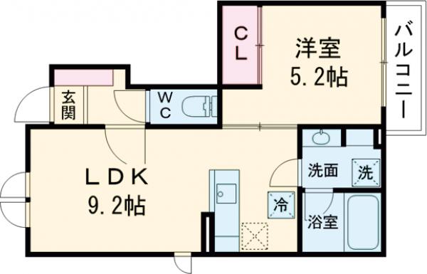 オルキデ蘆花公園弐番館の間取り