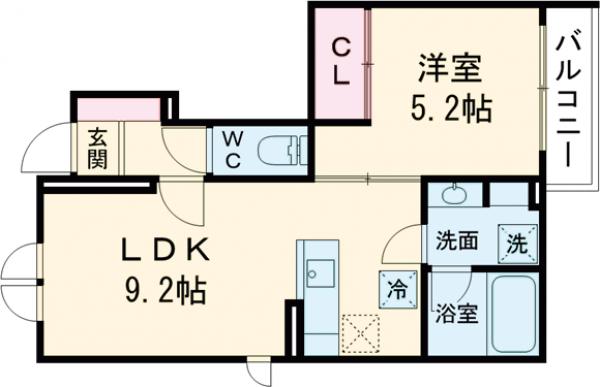 オルキデ蘆花公園弐番館の間取り