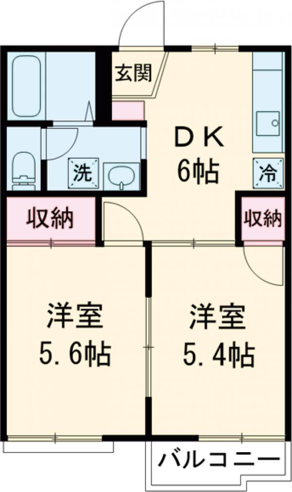 グランメールオオイシの間取り