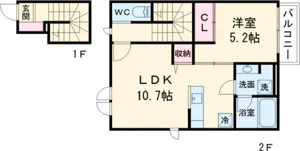 オルキデ蘆花公園弐番館の間取り